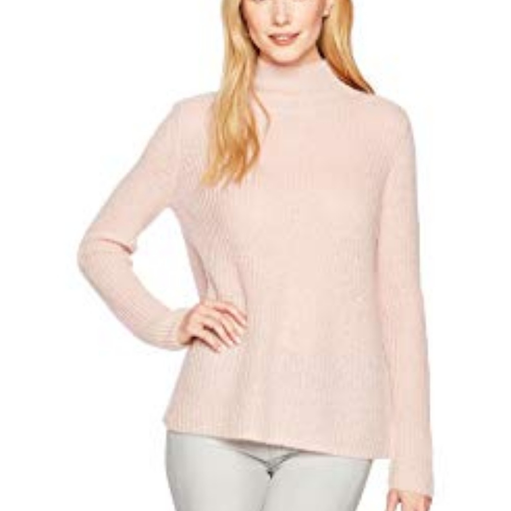 Merona Pink Mock Neck Tunic Sweater
